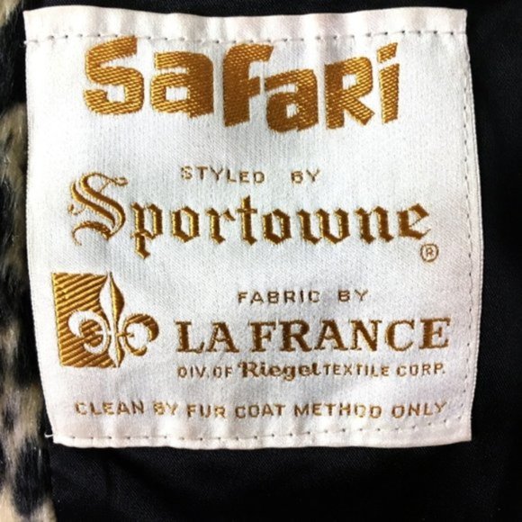 Vintage Faux Fur Leopard Sportowne Safari Coat - Picture 6 of 6